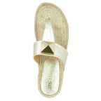 Mikey Leather Stud Flat Espadrille