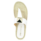 Mikey Leather Stud Flat Espadrille