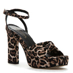 Miles Leopard Knot Platform Sandal