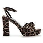 Miles Leopard Knot Platform Sandal