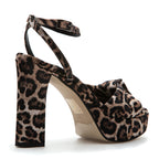 Miles Leopard Knot Platform Sandal