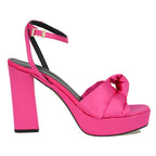 Miles Satin Knot Platform Sandal