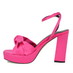 Miles Satin Knot Platform Sandal