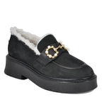 Missy Nubuck Fur Lined Loafer