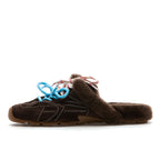 Noah Suede Tie Shearling Mule