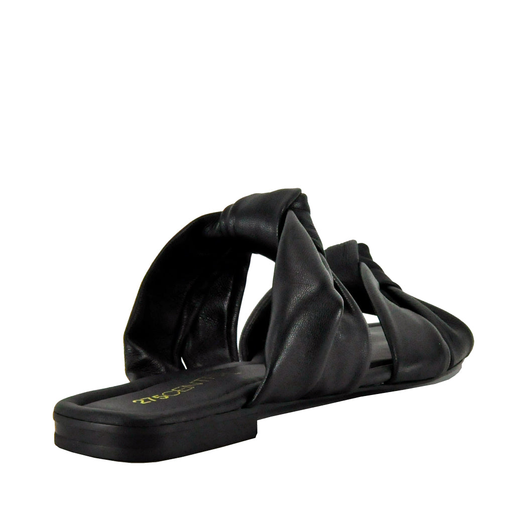 Patrick Leather Flat Slide