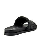 Pearl Quilted Leather Flat Slide