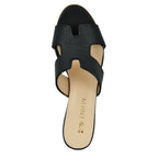 Perri Leather Low Heel Slide