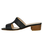 Perri Leather Low Heel Slide