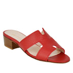 Perri Leather Low Heel Slide