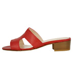 Perri Leather Low Heel Slide