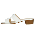 Perri Leather Low Heel Slide