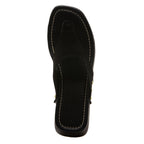 Posey Suede Wood Heel Thong