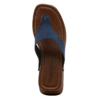 Posey Suede Wood Heel Thong