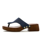 Posey Suede Wood Heel Thong