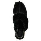 Princess Suede Fur Heel Clog