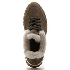 Qutie Suede Fur Lace Up Sneaker