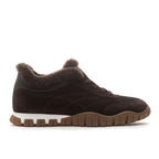 Qutie Suede Fur Lace Up Sneaker