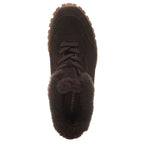 Qutie Suede Fur Lace Up Sneaker