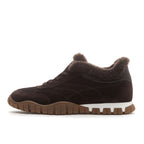 Qutie Suede Fur Lace Up Sneaker