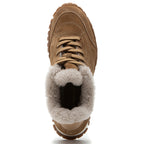 Qutie Suede Fur Lace Up Sneaker