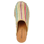 Saquan Multicolor Raffia Clog