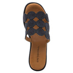 Shammy Suede Circles Wedge Slide