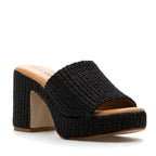 Skattebo Raffia Heel Platform Slide