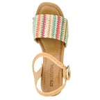 Slayton Multicolor Raffia Platform Sandal