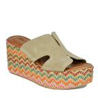 Snoop Multicolor Wedge Platform Slide