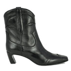 Sophie Leather Western Heel Boot