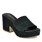 Sterling Suede Platform Slide