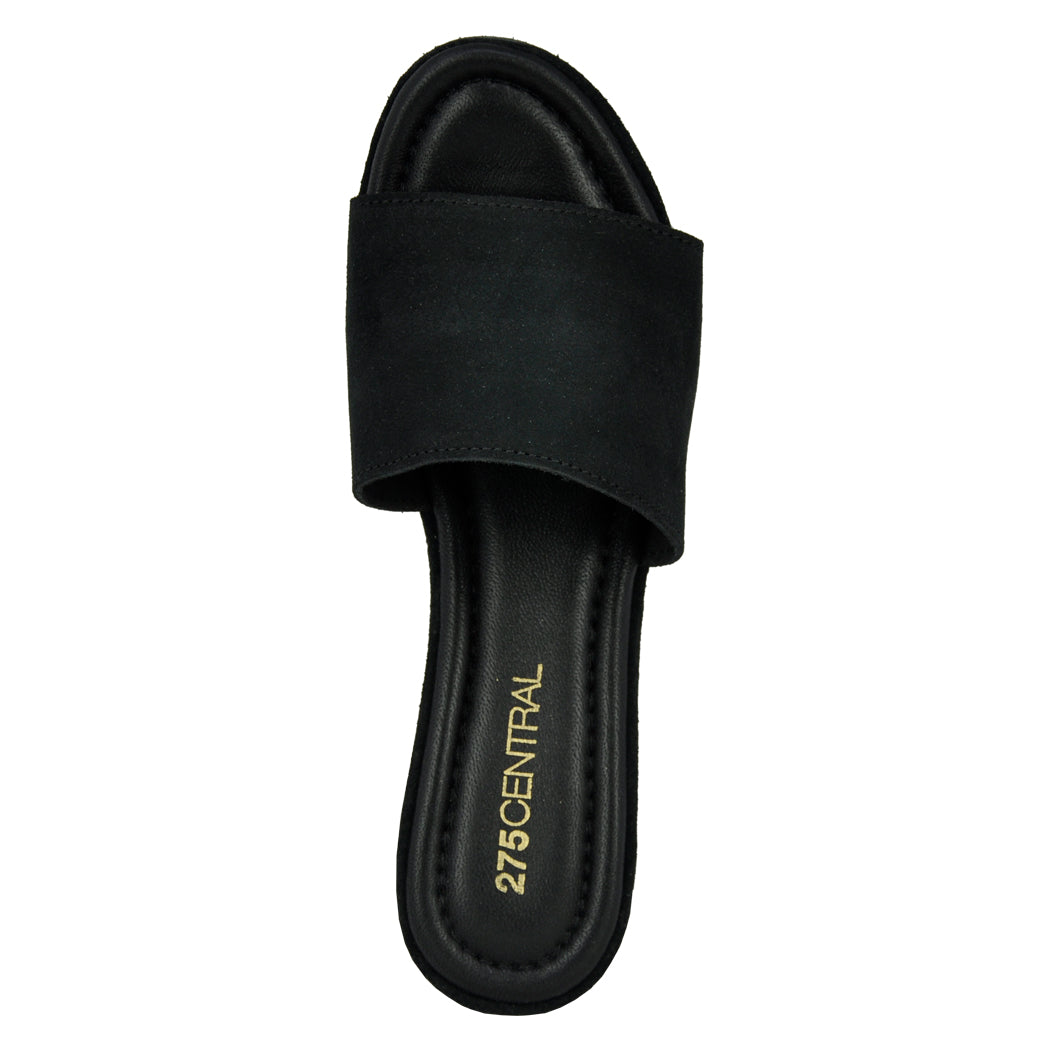 Sterling Suede Platform Slide – Footnotes
