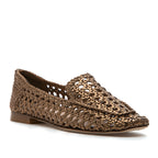 Stevie Woven Leather Flat