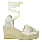 Varlamov Embellished Closed Wedge Espadrille