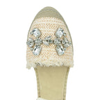 Varlamov Embellished Closed Wedge Espadrille