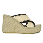 Viola Raffia Espadrille Wedge