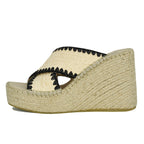 Viola Raffia Espadrille Wedge