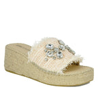 Vivien Jeweled Espadrille Slide