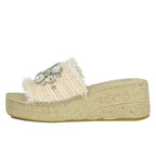 Vivien Jeweled Espadrille Slide