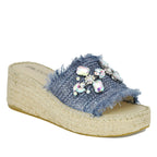 Vivien Jeweled Espadrille Slide