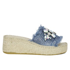 Vivien Jeweled Espadrille Slide