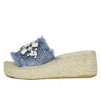 Vivien Jeweled Espadrille Slide