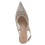 Zeta Raffia Woven Heel Slingback