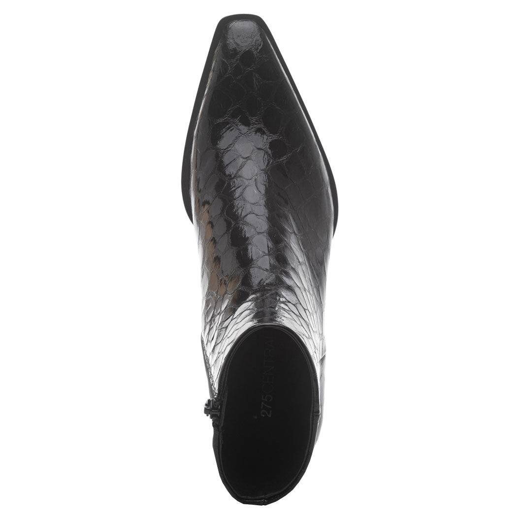 Zev-Croc Croco Block Heel Boot