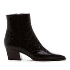Zev-Croc Croco Block Heel Boot
