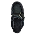 Plia-Amber Suede Fur Mule