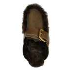 Plia-Amber Suede Fur Mule
