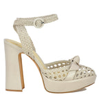 Clarita Platform Basketweave Sandal