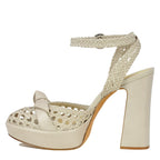 Clarita Platform Basketweave Sandal